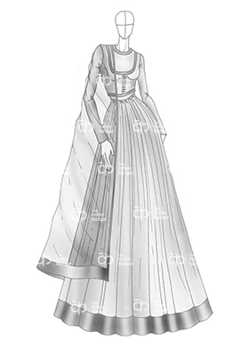 Anarkali Frock   Fashion illustration dresses Dress design sketches Dress  sketches
